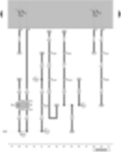 Wiring Diagram  VW GOLF SPORTSVAN 2014 - Brake light switch - brake pedal switch