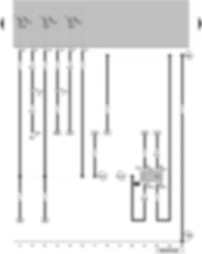 Wiring Diagram  VW GOLF SPORTSVAN 2008 - Reversing light switch - X-contact relief relay