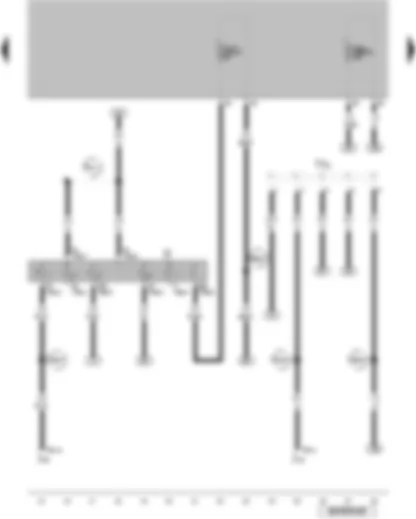 Wiring Diagram  VW GOLF SPORTSVAN 2011 - Ignition/starter switch - terminal 30a wiring junction