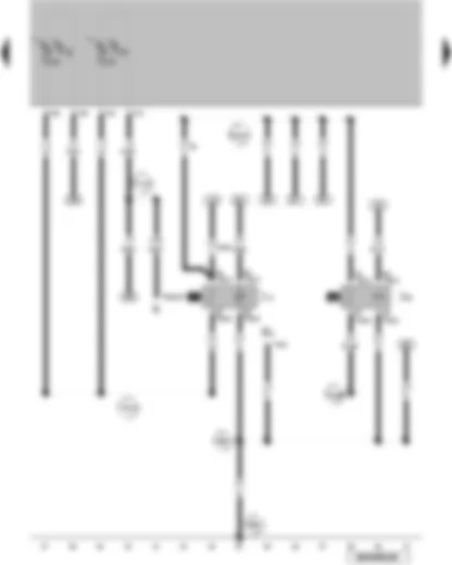 Wiring Diagram  VW GOLF SPORTSVAN 2015 - Fuel system pressurisation pump - headlight main beam relay - x-contact relief relay - dash panel insert