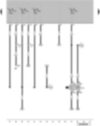 Wiring Diagram  VW GOLF SPORTSVAN 2013 - Reversing light switch - Motronic current supply relay