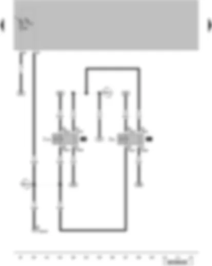 Wiring Diagram  VW GOLF SPORTSVAN 2008 - Radiator fan relay - radiator fan 2nd speed relay