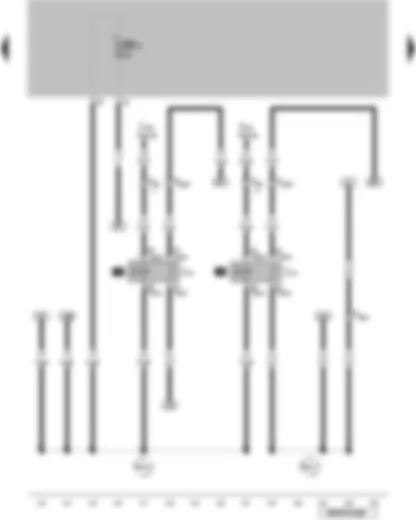 Wiring Diagram  VW GOLF SPORTSVAN 2015 - Radiator fan relay - radiator fan 2nd speed relay