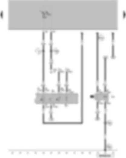 Wiring Diagram  VW GOLF SPORTSVAN 2007 - Light switch - headlight dipper/flasher switch - X-contact relief relay