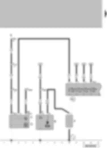 Wiring Diagram  VW GOLF SPORTSVAN 2015 - Battery - starter - alternator - voltage regulator