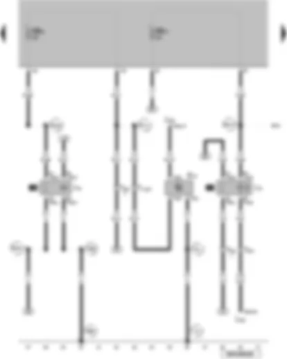 Wiring Diagram  VW GOLF SPORTSVAN 2015 - Pressure sensor - radiator fan relay - X-contact relief relay