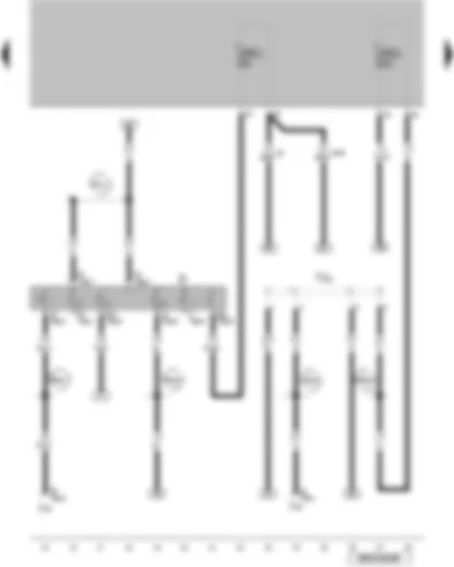 Wiring Diagram  VW GOLF SPORTSVAN 2015 - Ignition/starter switch - terminal 30a wiring junction