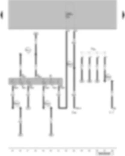 Wiring Diagram  VW GOLF SPORTSVAN 2008 - Ignition/starter switch - terminal 30a wiring junction
