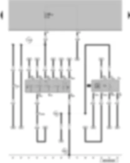 Wiring Diagram  VW GOLF SPORTSVAN 2011 - Intermittent wiper switch - automatic intermittent wash and wipe relay