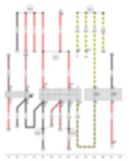 Wiring Diagram  VW GOLF SPORTSVAN 2013 - Ignition/starter switch - Terminal 15 relief relay