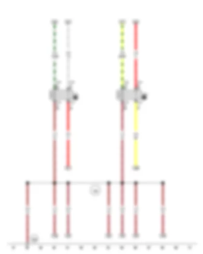 Wiring Diagram  VW GOLF SPORTSVAN 2013 - Headlight main beam relay - Dipped beam relay