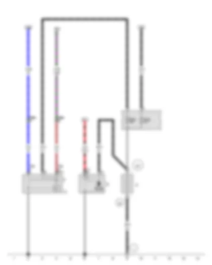 Wiring Diagram  VW GOLF SPORTSVAN 2013 - Battery - Starter - Alternator - Voltage regulator