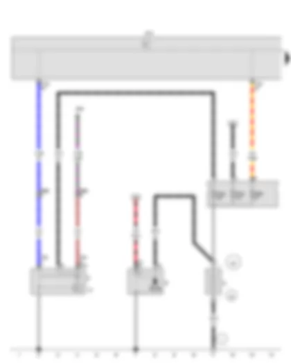 Wiring Diagram  VW GOLF SPORTSVAN 2015 - Battery - Starter - Alternator - Voltage regulator - Onboard supply control unit
