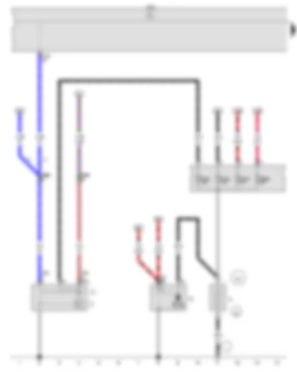 Wiring Diagram  VW GOLF SPORTSVAN 2015 - Battery - Starter - Alternator - Voltage regulator - Onboard supply control unit