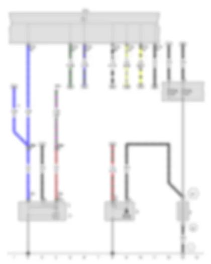 Wiring Diagram  VW GOLF SPORTSVAN 2015 - Battery - Starter - Alternator - Voltage regulator - Onboard supply control unit