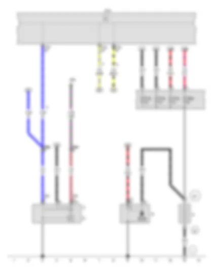 Wiring Diagram  VW GOLF SPORTSVAN 2015 - Battery - Starter - Alternator - Voltage regulator - Onboard supply control unit