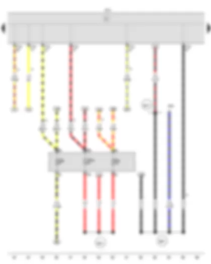 Wiring Diagram  VW GOLF SPORTSVAN 2015 - Onboard supply control unit