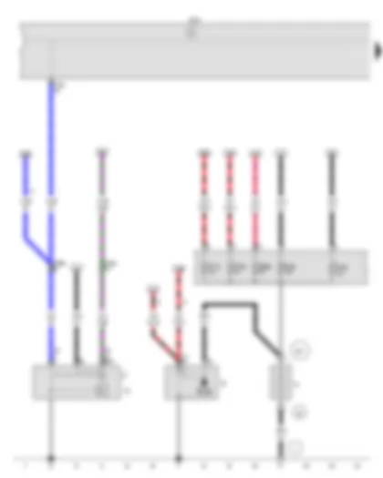 Wiring Diagram  VW GOLF SPORTSVAN 2015 - Battery - Starter - Alternator - Voltage regulator - Onboard supply control unit