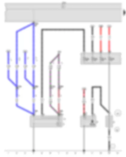 Wiring Diagram  VW GOLF SPORTSVAN 2015 - Battery - Starter - Alternator - Voltage regulator - Onboard supply control unit