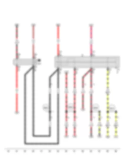 Wiring Diagram  VW GOLF SPORTSVAN 2015 - Ignition/starter switch - Terminal 15 relief relay