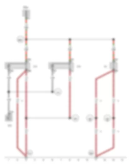 Wiring Diagram  VW GOLF SPORTSVAN 2015 - Onboard supply control unit - 12 V socket - 12 V socket 2 - 12 V socket 3