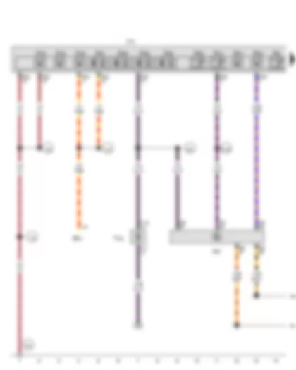 Wiring Diagram  VW GOLF SPORTSVAN 2015 - Engine control unit - Mechatronic unit for dual clutch gearbox