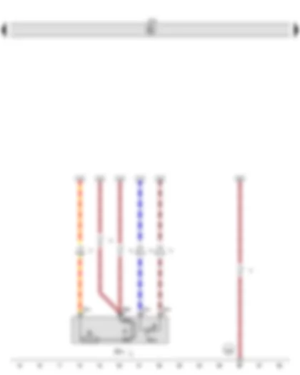 Wiring Diagram  VW GOLF SPORTSVAN 2015 - Onboard supply control unit - Seat heating (driver side)