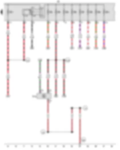 Wiring Diagram  VW GOLF SPORTSVAN 2015 - Ethanol concentration sender - Main relay - Fuse holder B