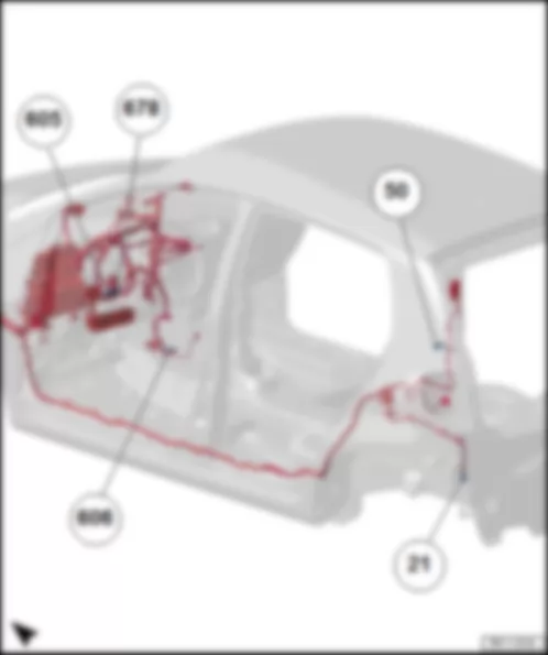 VW GOLF SPORTSVAN 2014 Engine compartment earth points