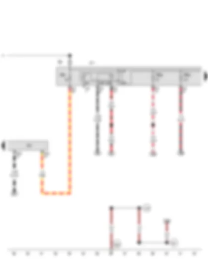 Wiring Diagram  VW GOLF VARIANT 2007 - Terminal 30 voltage supply relay - Steering column electronics control unit - Fuse holder B