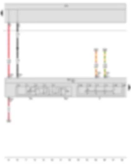 Wiring Diagram  VW GOLF VARIANT 2009 - Onboard supply control unit - Steering column electronics control unit