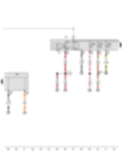 Wiring Diagram  VW GOLF VARIANT 2009 - Main relay - Steering column electronics control unit