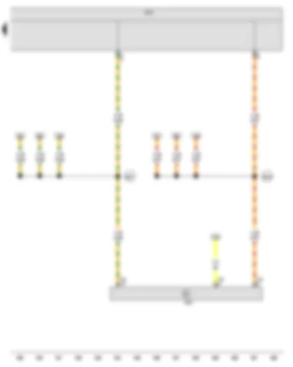 Wiring Diagram  VW GOLF VARIANT 2009 - Onboard supply control unit