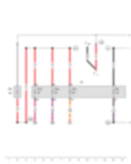 Wiring Diagram  VW GOLF VARIANT 2009 - Fuse holder C