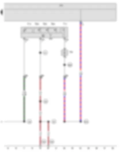 Wiring Diagram  VW GOLF VARIANT 2007 - Garage door opener button 1 - Garage door opener button 2 - Garage door opener button 3 - Driver vanity mirror contact switch - Driver side illuminated vanity mirror