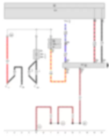 Wiring Diagram  VW GOLF VARIANT 2009 - Onboard supply control unit - Steering column electronics control unit