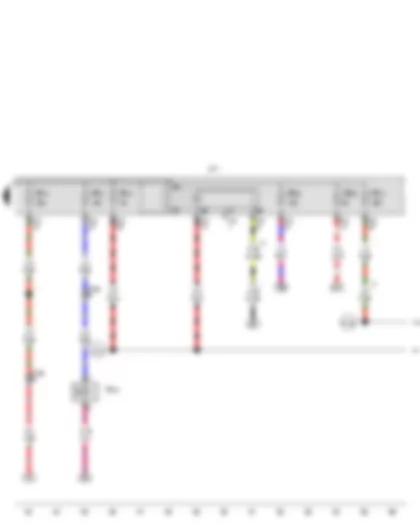 Wiring Diagram  VW GOLF VARIANT 2009 - Main relay - Magnetic clutch for supercharger