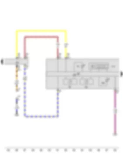 Wiring Diagram  VW GOLF VARIANT 2010 - Rev. counter - Speedometer - Multifunction indicator - Control unit in dash panel insert - Data bus diagnostic interface