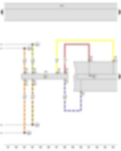 Wiring Diagram  VW GOLF VARIANT 2009 - Control unit in dash panel insert - Onboard supply control unit - Data bus diagnostic interface