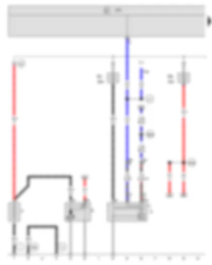 Wiring Diagram  VW GOLF VARIANT 2009 - Battery - Starter - Alternator - Onboard supply control unit