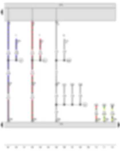 Wiring Diagram  VW GOLF VARIANT 2009 - Onboard supply control unit - Accident data memory