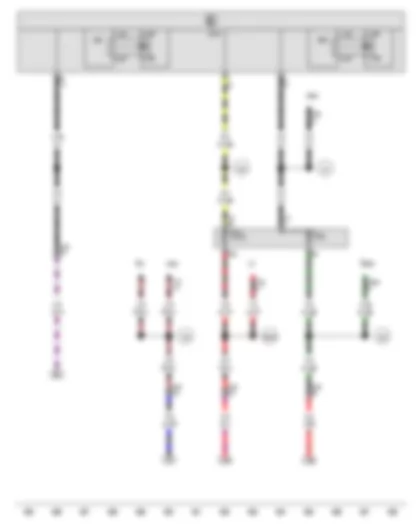 Wiring Diagram  VW GOLF VARIANT 2009 - X-contact relief relay - Onboard supply control unit - Terminal 15 voltage supply relay 2