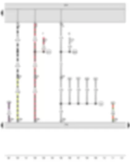 Wiring Diagram  VW GOLF VARIANT 2009 - Onboard supply control unit - Accident data memory