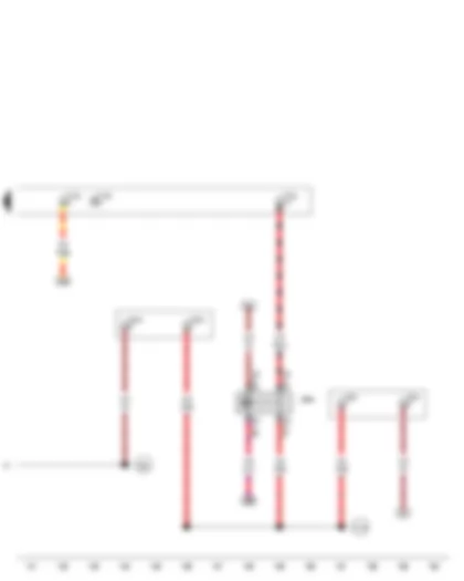 Wiring Diagram  VW GOLF VARIANT 2009 - Terminal 30 voltage supply relay 2