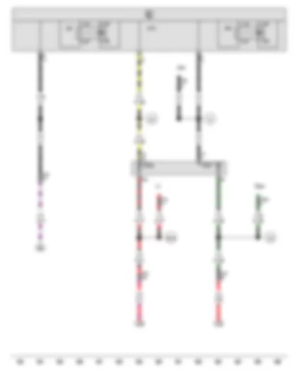 Wiring Diagram  VW GOLF VARIANT 2009 - X-contact relief relay - Onboard supply control unit - Terminal 15 voltage supply relay 2