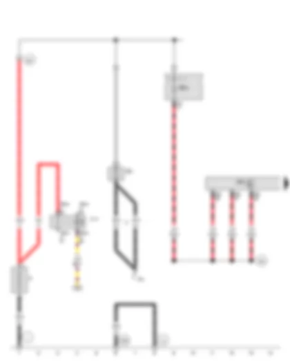 Wiring Diagram VW GOLF VARIANT 2009 - Battery - Special vehicle control unit - Second battery charging circuit relay Wiring Diagram VW GOLF VARIANT 2009 - Battery - Special vehicle control unit - Second battery charging circuit relay