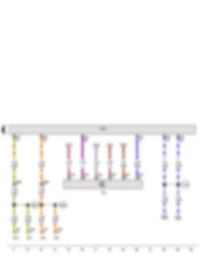 Wiring Diagram  VW GOLF VARIANT 2009 - 2-way radio switch - Special vehicle control unit