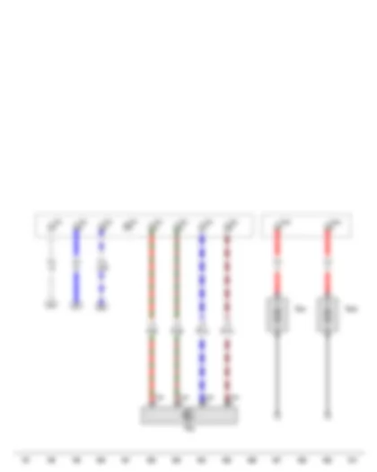 Wiring Diagram  VW GOLF VARIANT 2009 - Loudspeaker for special signals