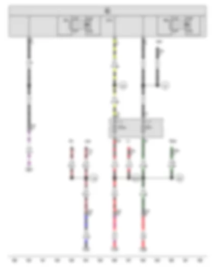 Wiring Diagram  VW GOLF VARIANT 2009 - X-contact relief relay - Onboard supply control unit - Terminal 15 voltage supply relay 2