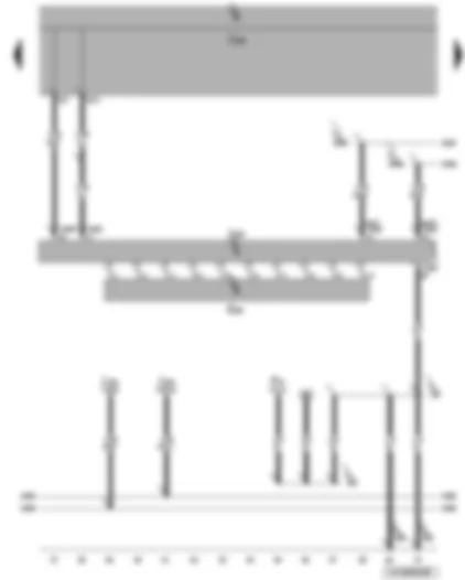 Wiring Diagram  VW GOLF VARIANT 2010 - Steering angle sender - onboard supply control unit - steering column electronics control unit